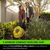 Yard Butler Compact Hose Reel Cart with Wheels - Heavy Duty 100 Foot Metal Hose - Reel Suitable for Gardens, Lawns, and Outdoor - IHTC-1 - 2 of 4