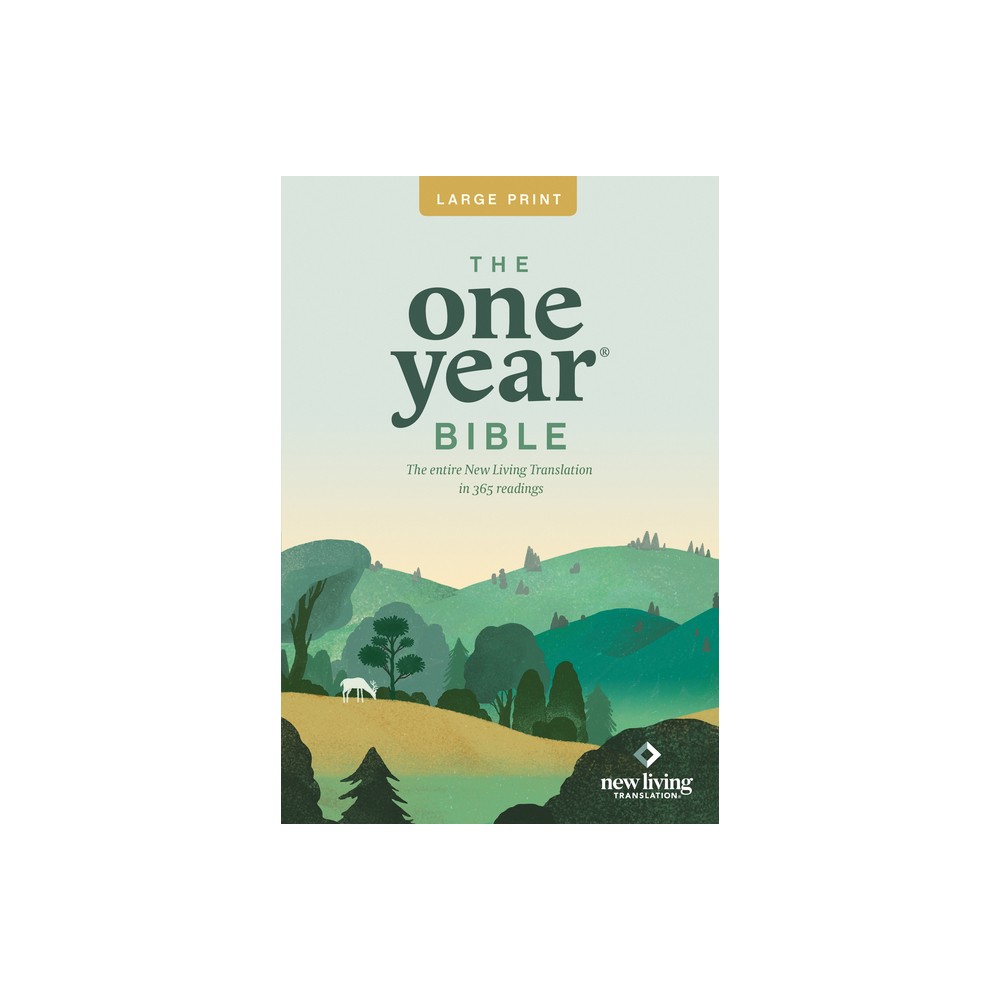 One Year Premium Slimline Bible-NLT-Large Print 10th Anniversary - (Paperback)