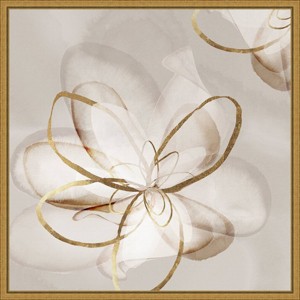16" x 16" Transparent Beauty II by Eva Watts Framed Canvas Wall Art - Amanti Art - 1 of 4