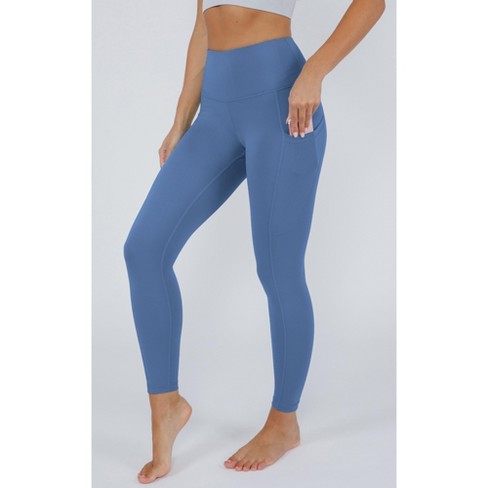 Yogalicious - Women's Nude Tech Elastic Free High Waist Side Pocket 7/8  Ankle Legging : Target
