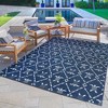 Reyn Spooner 6'5"x9'6" Kona Coast Royal Honu Flatweave Rug: Weather-Resistant, Tropical Design - 4 of 4