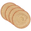 Saro Lifestyle Table Placemats With Beaded Border Design (Set of 4) - 2 of 3