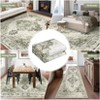 Washable Neutral Area Rug for Living Room Bedroom, Soft Vintage Low Pile Non-Slip Boho Farmhouse Carpet - 4 of 4