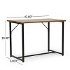 NicBex Narrow Console Table,Stylish Minimalist Entryway Table,Modern Couch Table for Living Room,Brown - 3 of 4
