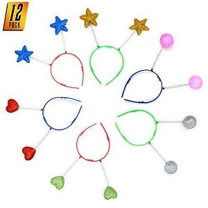 Skeleteen Glitter Head Boppers - 12 Pack - 1 of 4