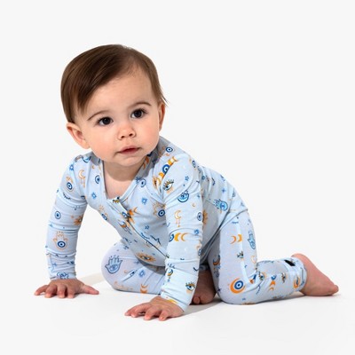 Bellabu Bear Baby The Eye Blue Bamboo Convertible Footie