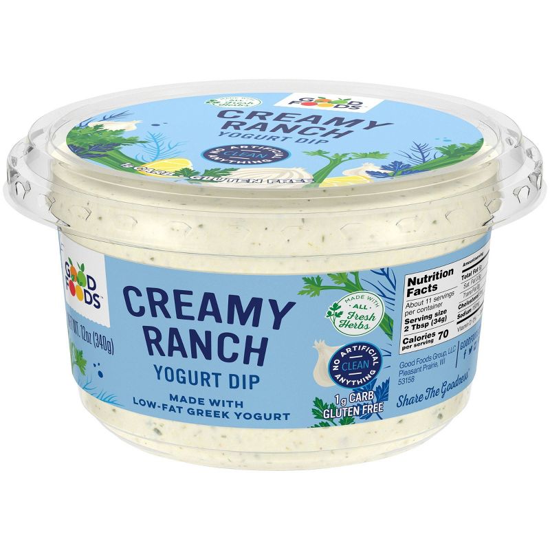 Good Foods Creamy Ranch Greek Yogurt Dip - 12oz, 6 of 8