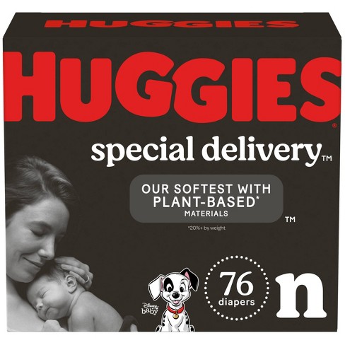 Huggies Newborn Diapers, Little Snugglers Baby Diapers, Size Newborn (up to  10 lbs), 128 Count