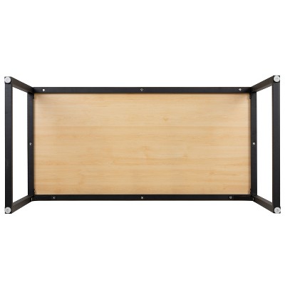 Tiverton 51'' Industrial-Modern Black Metal Frame Desk