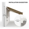Anybear 12' x 10' Retractable Awning Patio Awnings, Sun Shade Shelter with Manual Crank Handle, for Deck, Balcony, Yard - 4 of 4