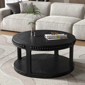 Console Table Glam with Fluted Glass Panels and Crystal Knob Drawer for Entryway 47in-3irtyhousy - 1 of 4