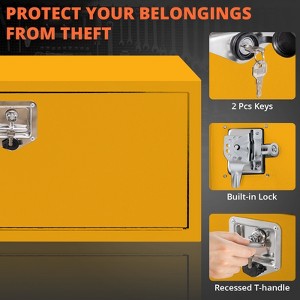 Iron Toolbox Single Door Car Tool Storage Under Vehicle Metal Tool Box Automotive Tool Organizer - 1 of 4