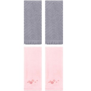 REGALWOVEN 4 Pcs Bathroom Home Decor Cotton Soft Absorbent Hand Towel 13" x 29" - 1 of 4