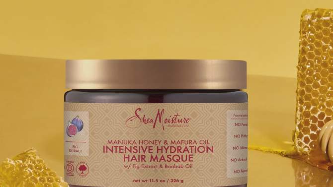 SheaMoisture Manuka Honey & Mafura Oil Intensive Hydration Hair Mask, 2 of 15, play video