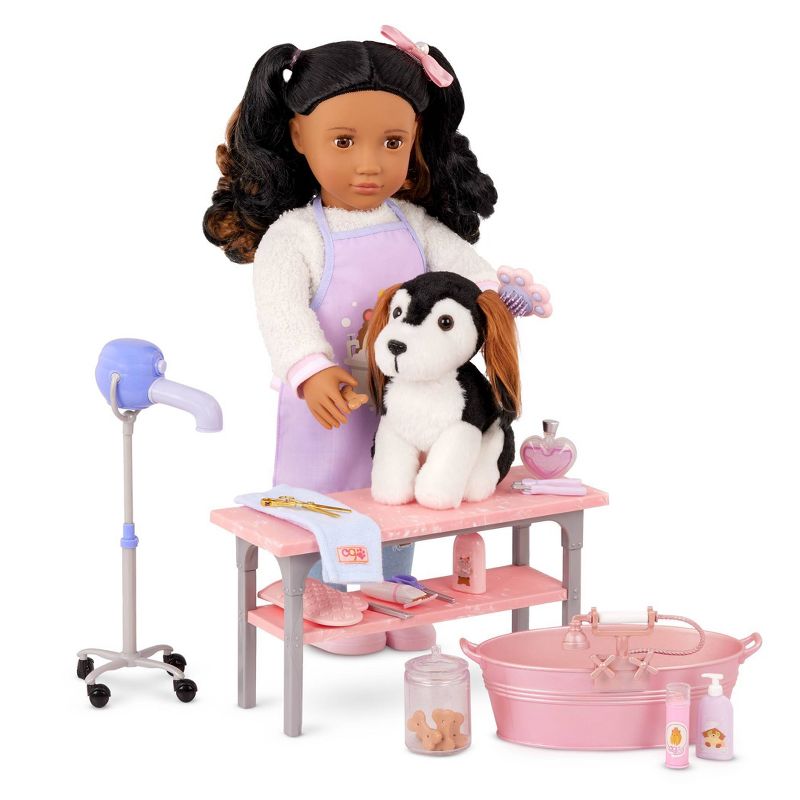Our Generation Scrub &#38; Style Pet Grooming Table Accessory Set for 18&#39;&#39; Dolls, 4 of 7