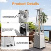 Outdoor Pyramid-Shaped Freestanding Heater/Light, 48,000 BTU Propane Heater with Removable Table - 4 of 4