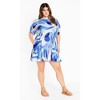 Women's Plus Size Esme Print Dress - blue | CITY CHIC - image 2 of 4