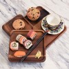 Kalmar Home Solid Acacia Set of 3 Square Plates - 3 of 3