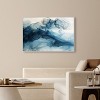 Art Remedy Inked Waves Blue Abstract Wall Art Framed - 2 of 4