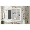 Akoasm Medicine Bathroom Storage Cabinet With Open Shelves & Mirror-White - 3 of 4