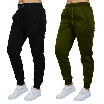 Blue Ice Women's Loose Fit  Fleece-Lined Jogger Sweatpants-2 Pack