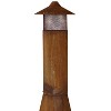 Sunnydaze Outdoor Backyard Large Freestanding Oxidized Steel Wood-Burning Fire Pit Chiminea - 70" - Rust Finish - 4 of 4