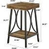 Tribesigns 36-Inch Industrial Bar Table, 2-Tier Metal High Top Table for Kitchen, Dining Room, Home Bar & Cafe, Counter Height Bistro Table - 3 of 4