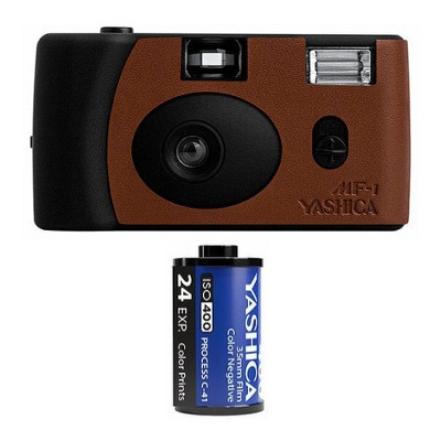 Yashica MF-1 Faux Leather (Black / Brown)