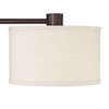 360 Lighting Colby Modern Desk Lamp 21" High Bronze with USB and AC Power Outlet in Base White Linen Drum Shade for Bedroom Living Room Office Family - 3 of 4