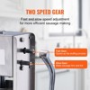 VEVOR Manual Sausage Stuffer, 7 L / 15 LBS Vertical Sausage Machine, Dual-Speed Meat Stuffer, Made of Food-Grade 304 Stainless Steel, Silver - 3 of 4