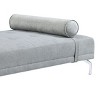 Quenti Gray Melange Polyester Sofa Bed W/Pillow - 2 of 4