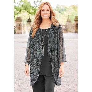 Catherines 2-Piece Cardigan & Tank Twinkle Set - 1 of 2