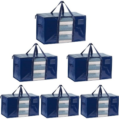 4/6/8 Pack Moving Bags, Moving Supplies, Moving Boxes, College Packing Storage Boxes Lids Alternative, Heavy Duty Totes