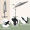 WestinTrends 10 Ft Outdoor Patio Cantilever Offset Umbrella - 3 of 4