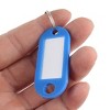 Unique Bargains Plastic Metal Keychain Key ID Label Name Tags Assorted Color 50 Pcs - 4 of 4
