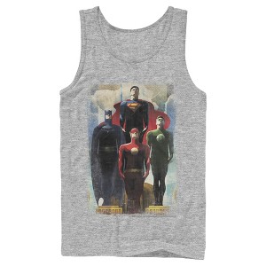 Men's Justice League Hero Artistic Poster Tank Top - 1 of 4