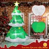 Syemin Inflatable Holiday Decorations 6.9 FT Christmas Inflatable Decoration Inflatable Christmas Tree Blow Up Yard Decor, Green, 43.3"*43.3"*82.7" - 3 of 4