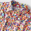 Pride Adult PH by The PHLUID Project Rainbow Short Sleeve Woven Button-Down Shirt - Mosaic Design - 4 of 4