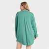 Women's Cloud Knit Notch Collar Long Sleeve NightGown - Auden™ - 2 of 4