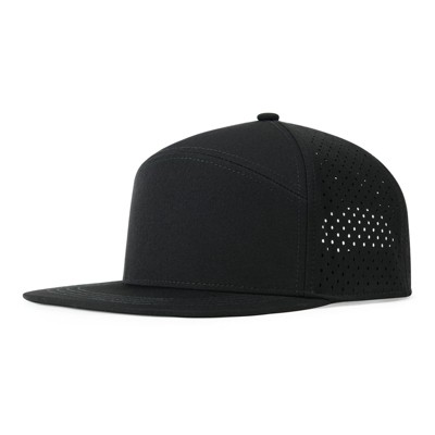 Nertpow Men Flat Brim Adjustable Performance Hat Snapback Laser Perforated Baseball Cap