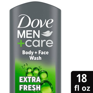 Dove Men+Care Extra Fresh Micro Moisture Cooling Body Wash - 18 fl oz - 1 of 4