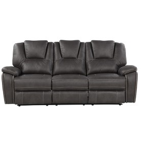 Katrine - Polyester Manual Sofa- - Charcoal - 1 of 4