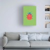 Canvas Wall Art - Ania Zwara  'Bold Ladybug On The Grass' Wall Art for Living Room, Bedroom, or Office Décor by Trademark Fine Art - 3 of 4