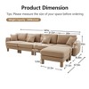 VASIP Boucle Fabric 3-Seater Sofa, Shell-Shaped Armrests & Self-Wrapped Cylindrical Legs, for Living Room & Apartment,Beige - 2 of 4