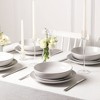 Earth & Clay 12pc Mia Stoneware Dinnerware Set Gray - 2 of 4