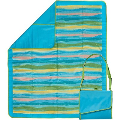 Lightspeed Outdoors Outdoor Blanket with Shoulder Strap, Sand Stripe, 1