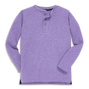 Primary Kids Heathered Long Sleeve Henley Tee - 1 of 1