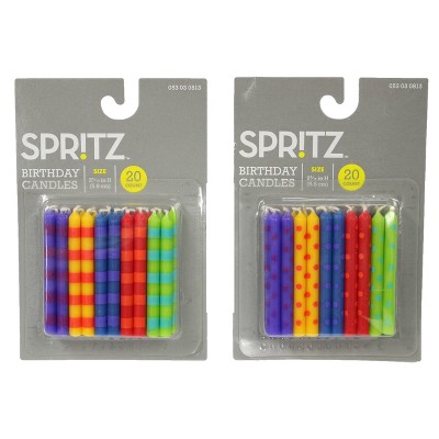 20ct Birthday Candles - Spritz&#8482;