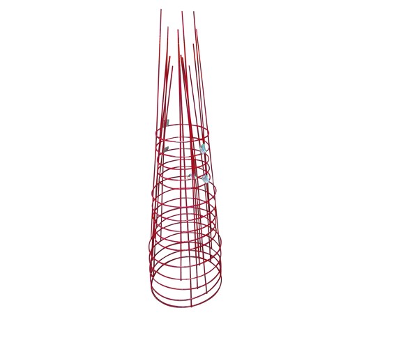 14"x42" Metal Heavy Duty Plant  5pk - Red - Glamos Wire