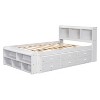 PAGED Twin Size Storage Bed Modern Pine Bed Frame with 2 Drawers and Headboard for Bedroom, Easy Assembly - 3 of 4